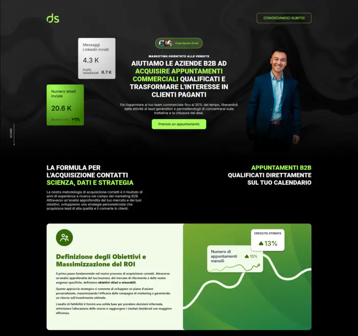 DScom website design preview