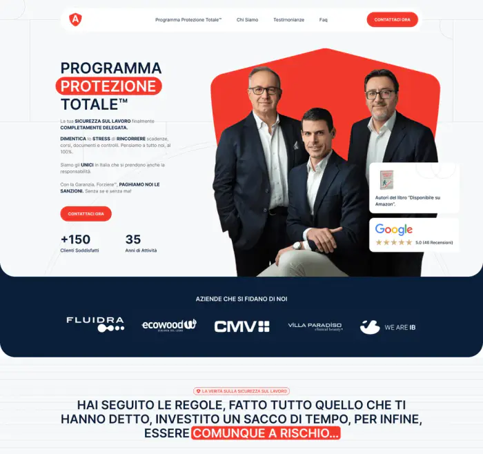 Protezione Totale website design preview